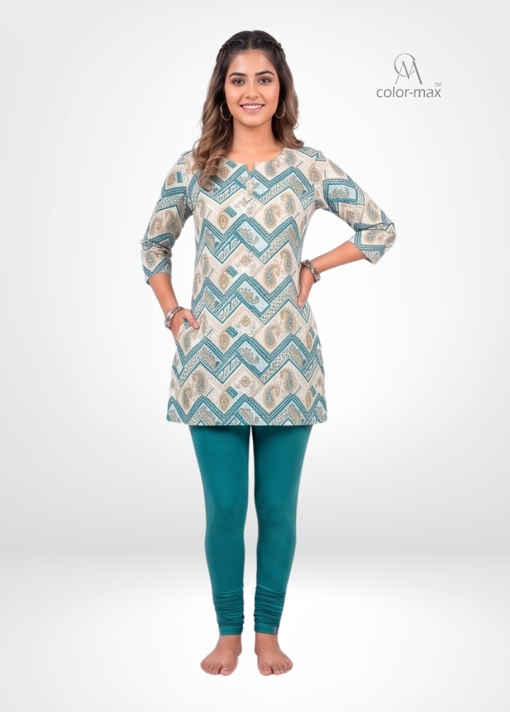 ELECTRIC GREEN - Premium Cotton Lycra Chudi Leggings